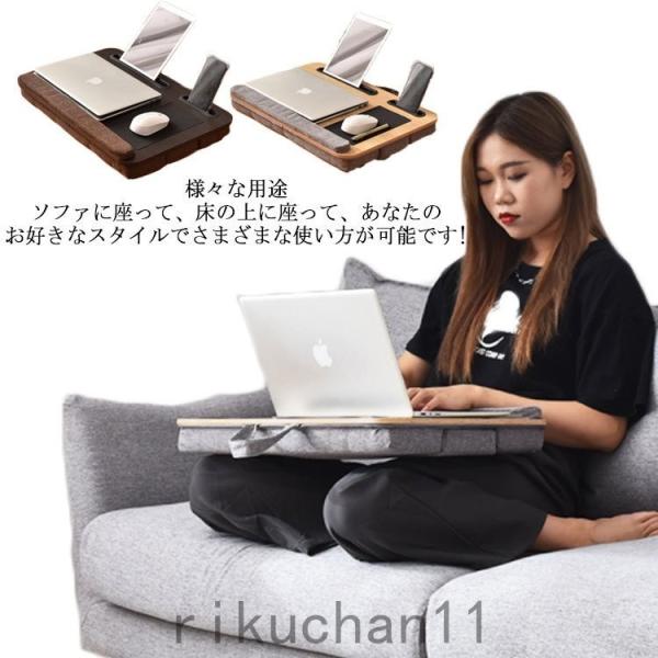 膝上テーブル クッションテーブル パソコン デスク リストレスト マウスパッド テーブルクッション ...