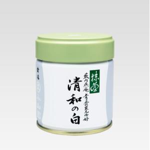 抹茶 宇治 丸久小山園 清浄の白 40g 缶（せいじょうのしろ）裏千家