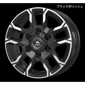 15インチ200系ハイエース2/4WD専用 KOSEI BAREROCKBISONベアロックバイソン6.0J/35/6穴/PCD139.7/ハブ径106Φ [BKポリッシュ]1本/代引不可｜rim