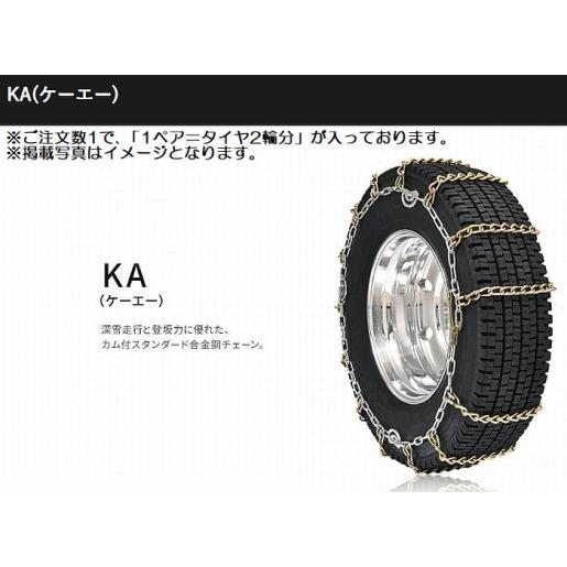 15インチ215/80R15対応SCCチェーンKA(ケーエー)ライトトラック・トラック・バス用夏タイ...