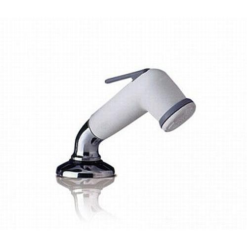 トリガーシャワーヘッド（ホワイト）1.5ｍホース付属●蛇口（タップ）/ポンプは付属されません（キャン...