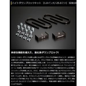 200系 ハイエース 玄武 ゲンブ  Genb ハイトダウンブロックキット 1.0inch/-25.0mmSDB10H※代引き不可※｜rim