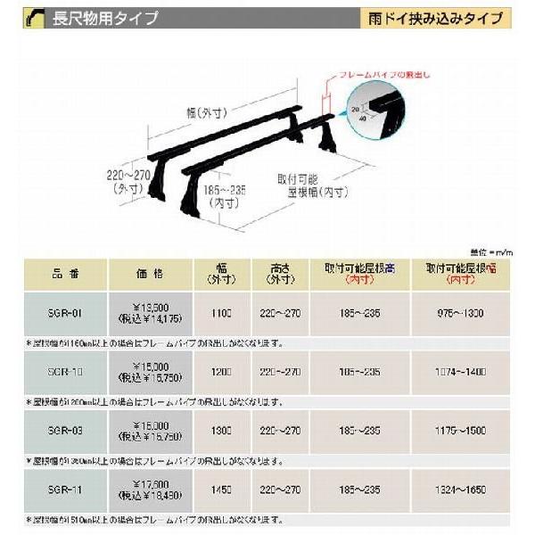 MPV純正ルーフレール付【LV系】【7.11〜11.6】用ロッキー【横山製作所】長尺物キャリアバー2...