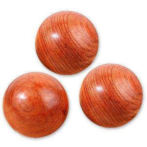 木製ボール マッサージ リハビリ ボール ツボ押し 3個入り セット インテリア グッズ 木 高齢者 老化防止