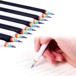 鉛筆 2B えんぴつ レインボーえんぴつ 10本セット かわいい Rainbow Pencils レインボー鉛筆 虹色｜rimikuru