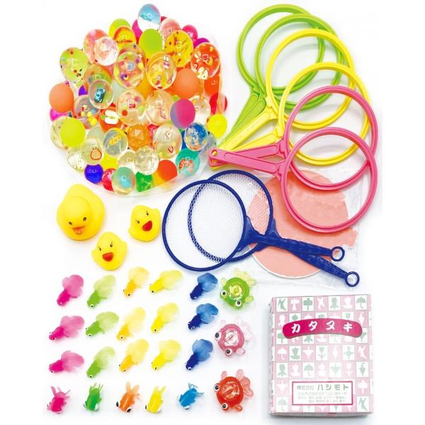 かたぬき 金魚すくいセット スーパーボールすくい お祭り 日本製交換ポイ19種120点セット&amp; 型抜...