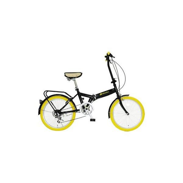 《ちょい乗りに最適。6段変速・リング錠付きでこの価格》美和商事 20インチ6段変速折りたたみ自転車リ...