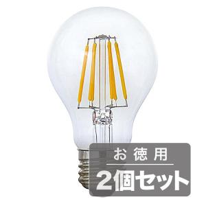 《電球から取り替えるだけで省エネ&長寿命》東京メタル LED電球(E26口金一般電球形)電球色40W相当LDA4LC40W-T2(2個セット)｜rimocon-land