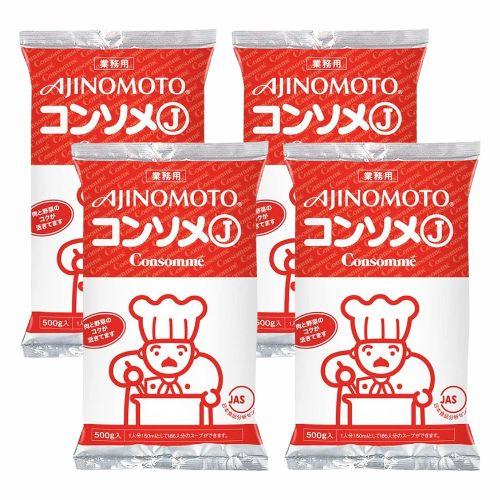 【4個セット】味の素 KKコンソメJ 500g 業務用 コンソメ 常温 大容量 ブイヨン 粉末 パウ...