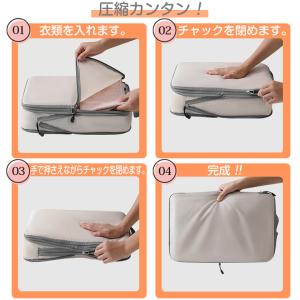 【訳あり特価品】圧縮ポーチ 4個セット 4色展...の詳細画像3