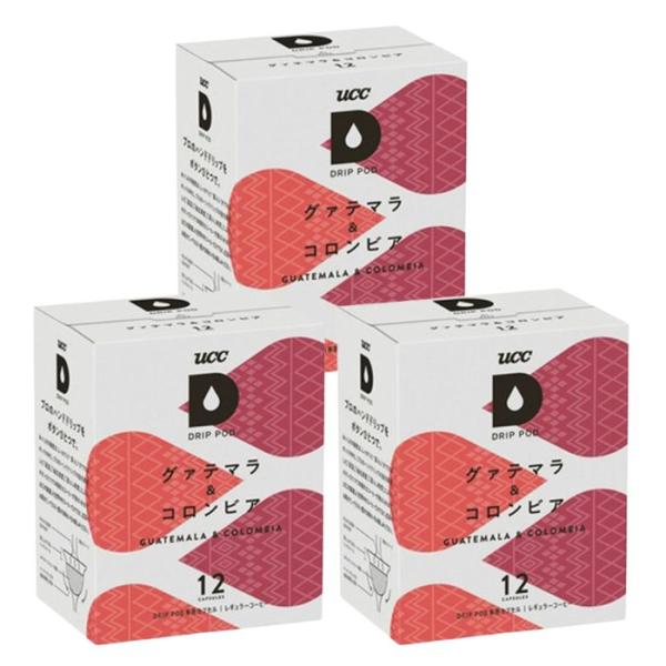 【3個セット】UCC DRIP POD グァテマラ＆コロンビア 12個入りドリップポッド ドリップポ...