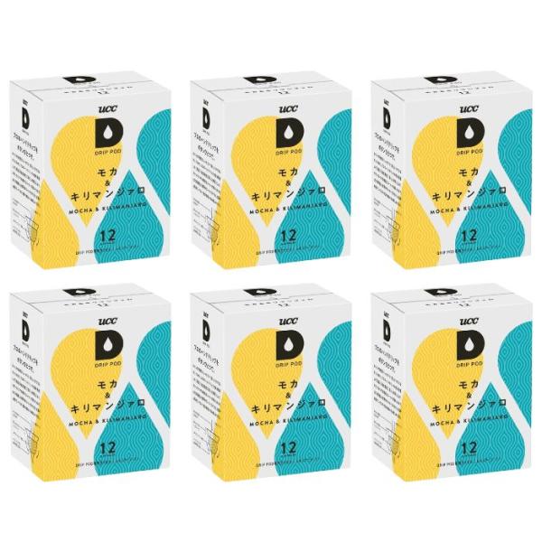 【1ケース/6個入り】UCC DRIP POD モカアンド＆コロンビアキリマンジァロ 12個入りドリ...