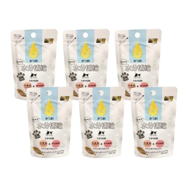 【6個セット】STIサンヨー たべて水分補給 かつお 30g たまの伝説 ペット フード 猫 キャッ...