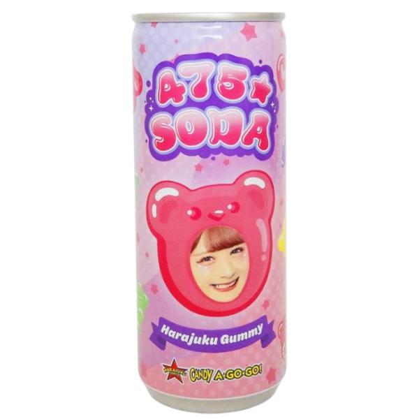 475☆SODA【原宿グミ味】しなこちゃん 缶ジュース コラボ商品 SNS映え ゆめかわ 原宿系 可...