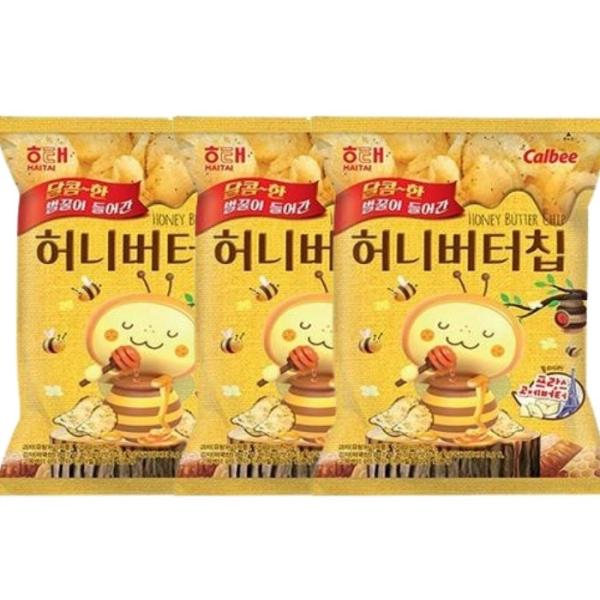 【3袋セット】ヘテ ハニーバターチップ60g 韓国の人気スナック お菓子 ハニーバター 韓国お菓子 ...