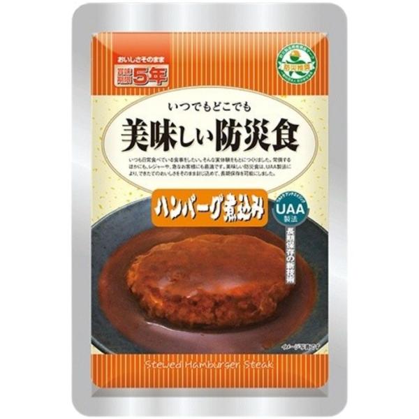 アルファフーズ UAA食品 ハンバーグ煮込み 100g 美味しい防災食 非常食 介護食 惣菜 パウチ...