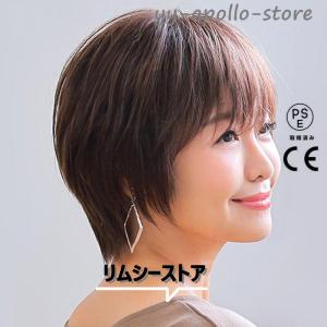 ウイッグ 自然な人毛100%フルウィッグ ウィ...の詳細画像1