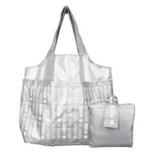 CITYSUPER Foldable Bag シティスーパー エコバッグ シルバー Lサイズ｜rin-rin-hongkong