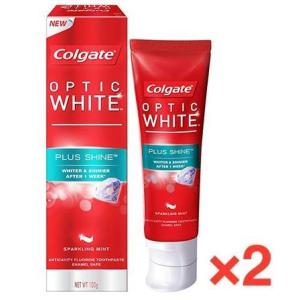 2本セット特価 コルゲート オプティックホワイト プラスシャイン 100g×２本 Colgate Optic White PLUS SHINE