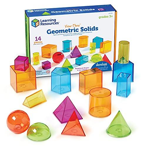 ラーニング リソーシーズ View-Thru(R) Geometric Solids 透明立体図形 ...