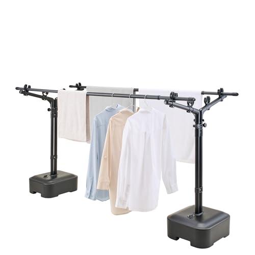 天馬 洗濯物干し 屋外 物干し台 物干しブロー台付 簡単 風に強い サビにくい 物干しスタンド ベラ...