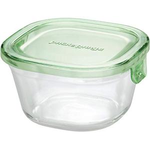 iwaki イワキ 耐熱ガラス 保存容器 グリーン 角型 SS 200ml パック&レンジ KC3200-G