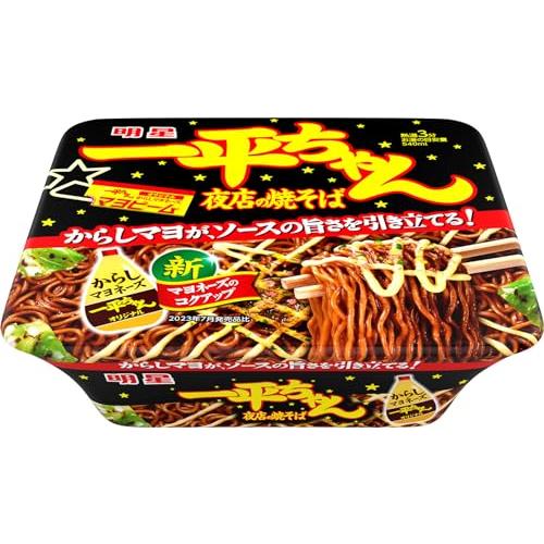 明星 一平ちゃん夜店の焼そば[12個入、カップ麺、焼きそば、夜店ソースとからしマヨで、こってり旨い!...
