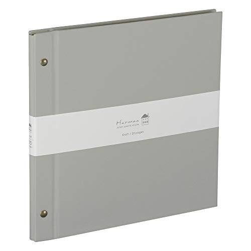 ナカバヤシ Harmaa（ハルマー） 外ビス式アルバム デミサイズ A-HRD-201-N グレー