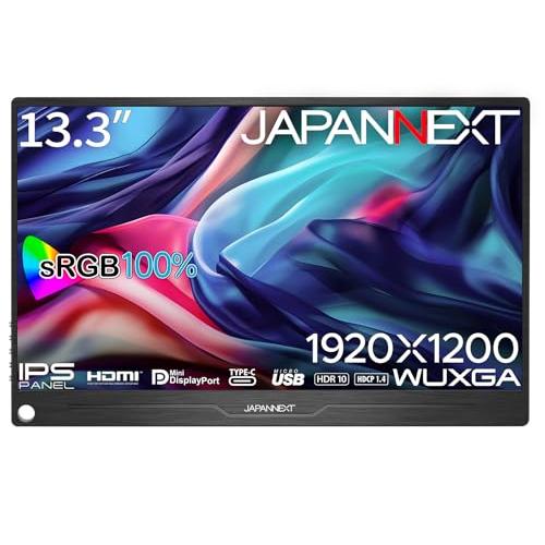JAPANNEXT 13.3インチ モバイルモニター IPS パネル WUXGA 1920x1200...