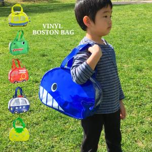 プールバッグ ビーチバッグ ビニールボストンバッグ 子供 キ...