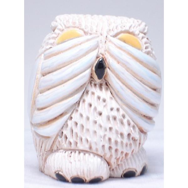 置物 フクロウ ふくろう 梟 陶器 137WA