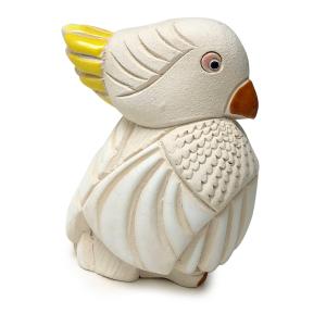 置物 トリ とり 鳥 孔雀 陶器 送料無料 F246W : リンコナダ(日本代理店