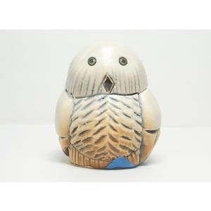 アーテサニアリンコナダ　白フクロウ　置物　ウルグアイ　陶器 アーテサニアリンコナダ 白フクロウ 置物 ウルグアイ 陶器 白 ふくろう