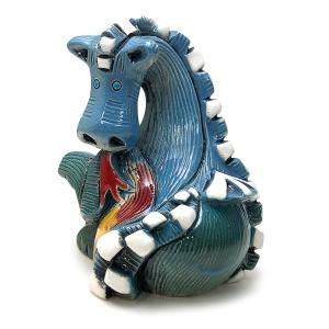 置物 ドラゴン どらごん 陶器 送料無料 F243G : リンコナダ(日本代理店