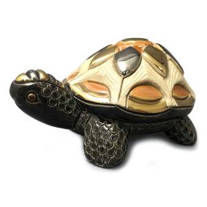 亀 カメ 全長30cm かめ 置物 彫刻品 長寿 祝い 手作り 青御影石 送料