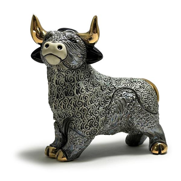 置物 ウシ うし 牛 陶器 送料無料 F226RDG