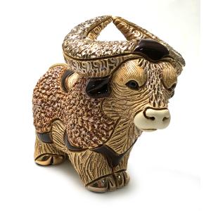 置物 ウシ うし 牛 陶器 送料無料 F226RDG : リンコナダ(日本代理店