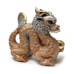 置物 ドラゴン どらごん 陶器 送料無料 F243G : リンコナダ(日本代理店