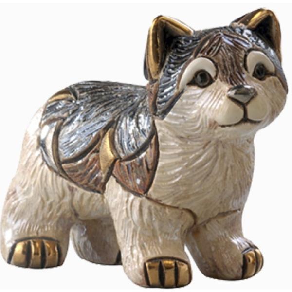 置物 イヌ いぬ 犬  オオカミ おおかみ 狼 陶器 送料無料 F336