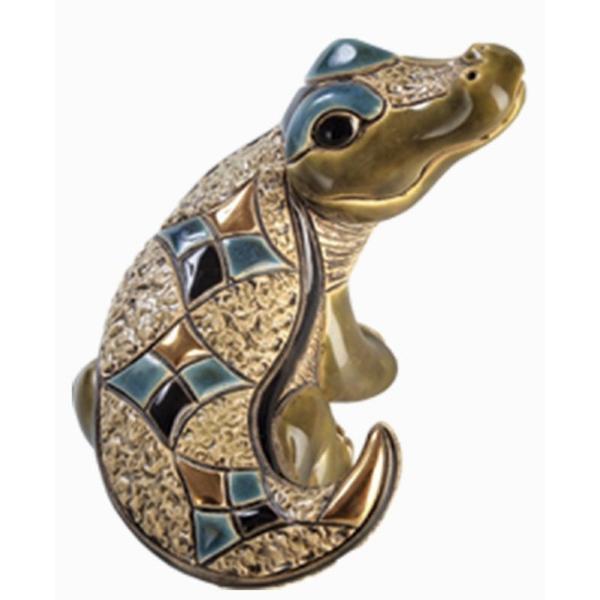 置物 ワニ わに 鰐 陶器 送料無料 F362