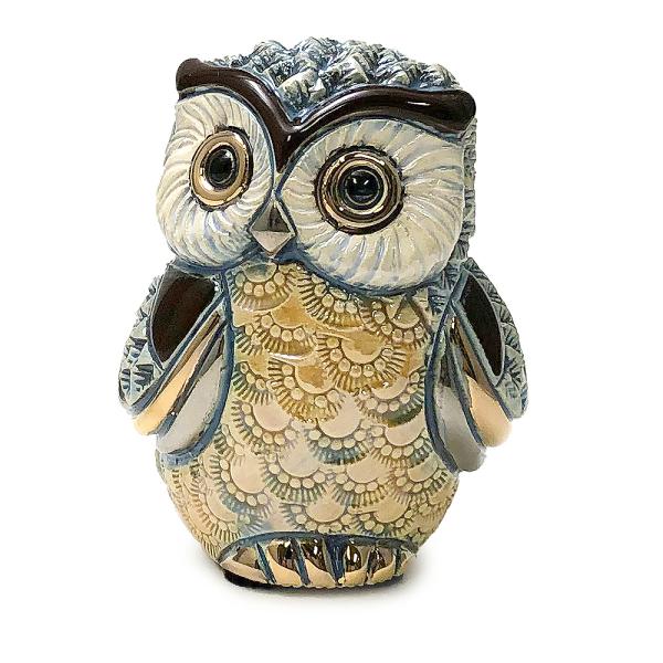 置物 フクロウ ふくろう 梟 陶器 送料無料 F405RD