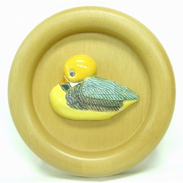 【SALE50％OFF】壁掛け フレーム オブジェ F61 動物 陶器 アヒル 鳥 duck bir...