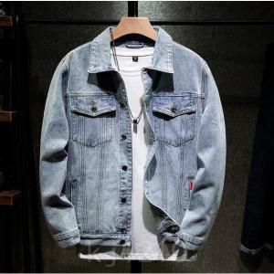 デニムジャケットメンズGジャンジージャンメンズジャケットライトアウタースプリングジャケットウォシュブルー2色春秋｜Lindaストア1