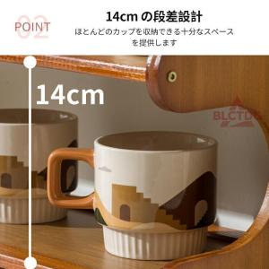 キッチンラック コップホルダー 収納棚 キッチ...の詳細画像3