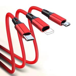 充電ケーブル USB Type-C 3in1 ...の詳細画像1