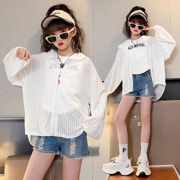 【特価】子供 キッズ 子供服 パーカー 女の子 ラッシュガード マウンテンパーカー フルパーカー 薄...