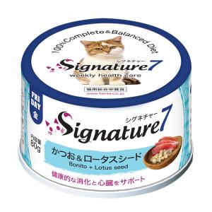 シグネチャー７ パテ 金 かつお＆ロータスシード 80g 猫 缶 総合栄養食  スーパーフード Signature7｜rindoland