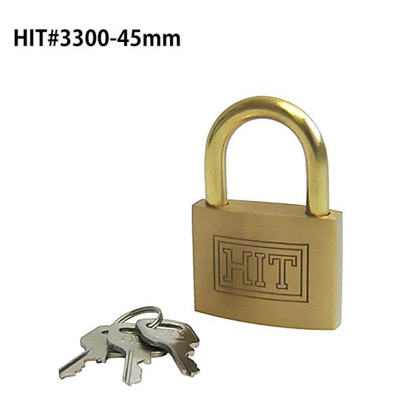 南京錠 鍵 軽量 頑丈 防犯グッズ HITシリンダー南京錠 #3300-45mm バラ番号 同一キー...