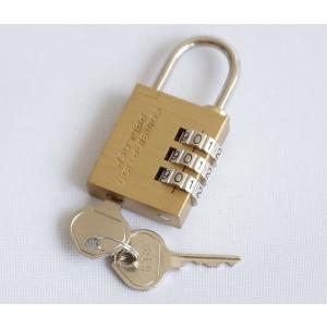 緊急開錠キー付3ダイヤル式南京錠コンビネーションパドロックEK N-2415