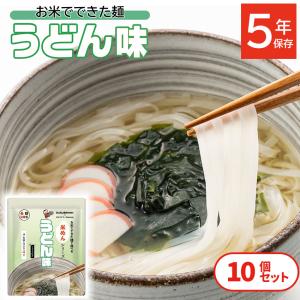 非常食 セット 5年保存 米めん うどん 麺 麺類 美味しい おすすめ 保存食 防災 防災食 備蓄 避難所 ケンミン食品 アルファフーズ うどん味